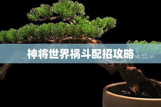 神将世界祸斗配招攻略