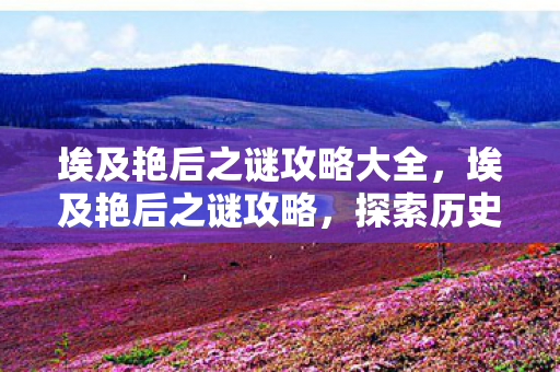 埃及艳后之谜攻略大全，埃及艳后之谜攻略，探索历史与传说的神秘之旅