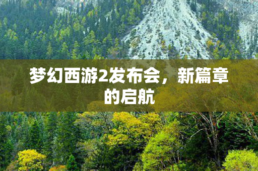 梦幻西游2发布会，新篇章的启航