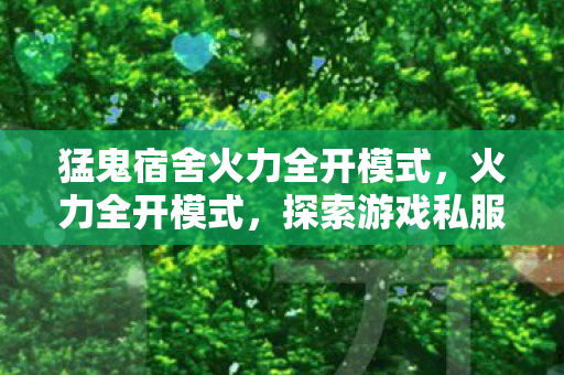 猛鬼宿舍火力全开模式，火力全开模式，探索游戏私服的无限可能