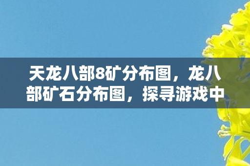 天龙八部8矿分布图，龙八部矿石分布图，探寻游戏中的财富之源