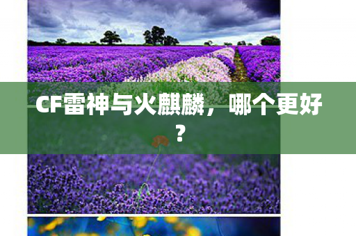 CF雷神与火麒麟，哪个更好？