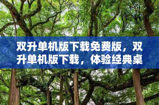 双升单机版下载免费版,双升单机版下载,体验经典桌游的新方式 双升单机版下载免费版,双升单机版下载,体验经典桌游的新方式