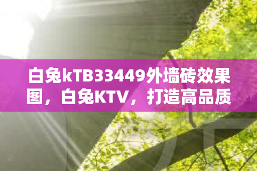 白兔kTB33449外墙砖效果图，白兔KTV，打造高品质娱乐新体验