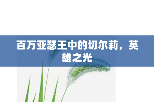 百万亚瑟王中的切尔莉,英雄之光 百万亚瑟王中的切尔莉,英雄之光