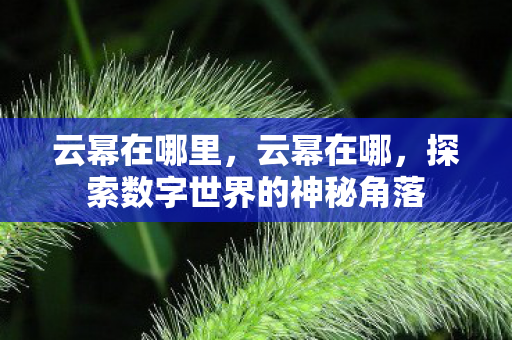 云幂在哪里,云幂在哪,探索数字世界的神秘角落 云幂在哪里,云幂在哪,探索数字世界的神秘角落