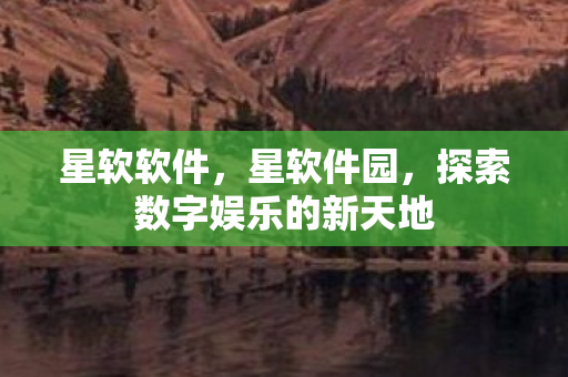星软软件,星软件园,探索数字娱乐的新天地 星软软件,星软件园,探索数字娱乐的新天地