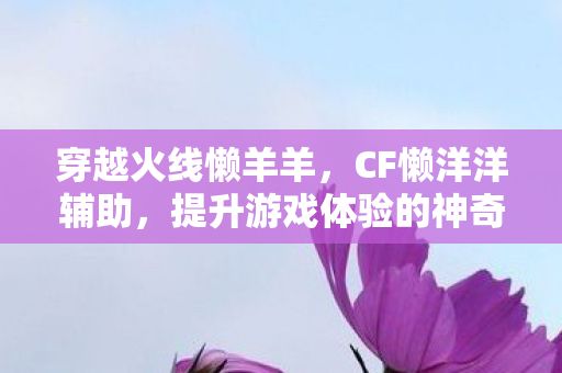 穿越火线懒羊羊，CF懒洋洋辅助，提升游戏体验的神奇工具