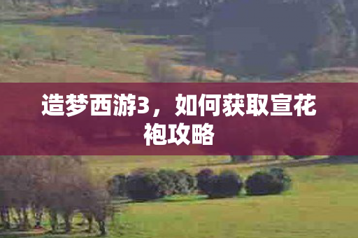 造梦西游3，如何获取宣花袍攻略