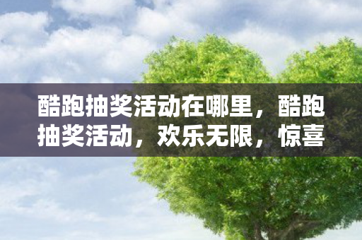 酷跑抽奖活动在哪里，酷跑抽奖活动，欢乐无限，惊喜连连！