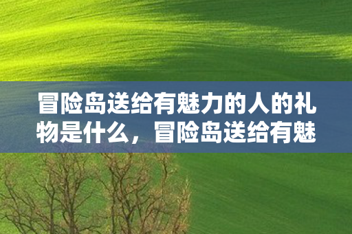 冒险岛送给有魅力的人的礼物是什么，冒险岛送给有魅力的人的礼物