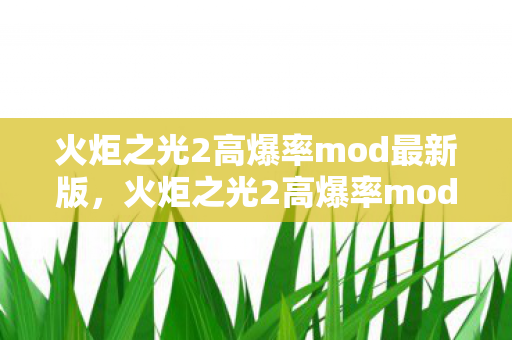 火炬之光2高爆率mod最新版，火炬之光2高爆率mod，打造你的专属游戏世界