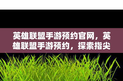 英雄联盟手游预约官网，英雄联盟手游预约，探索指尖上的召唤师峡谷