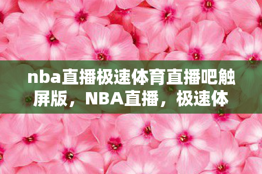 nba直播极速体育直播吧触屏版，NBA直播，极速体育直播吧，畅享赛事盛宴
