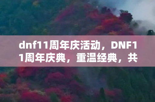 dnf11周年庆活动，DNF11周年庆典，重温经典，共赴冒险新篇章