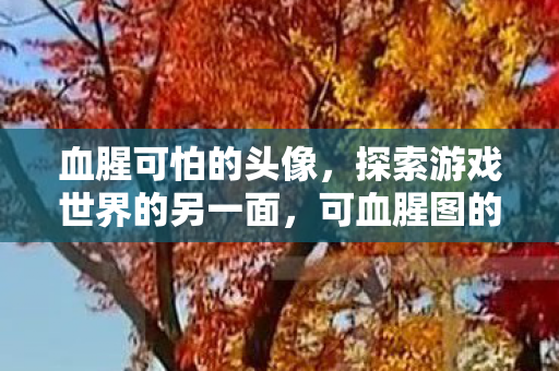 血腥可怕的头像，探索游戏世界的另一面，可血腥图的魅力与争议
