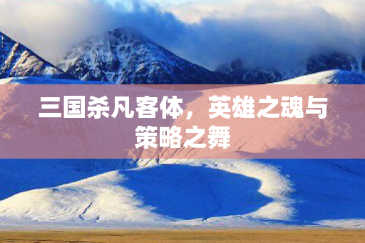 三国杀凡客体,英雄之魂与策略之舞 三国杀凡客体,英雄之魂与策略之舞
