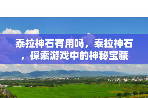 泰拉神石有用吗，泰拉神石，探索游戏中的神秘宝藏