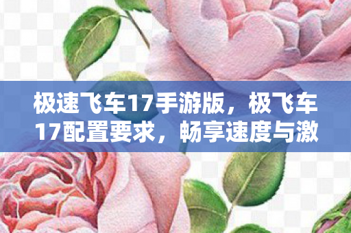 极速飞车17手游版，极飞车17配置要求，畅享速度与激情的硬件门槛