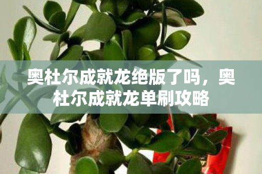 奥杜尔成就龙绝版了吗，奥杜尔成就龙单刷攻略