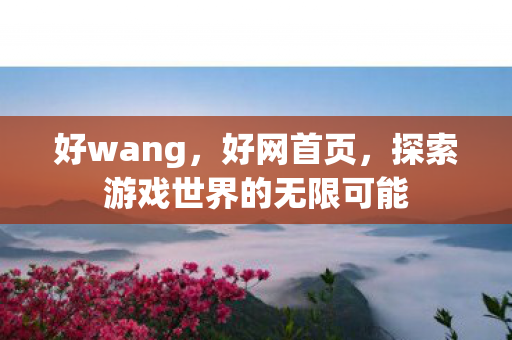 好wang，好网首页，探索游戏世界的无限可能