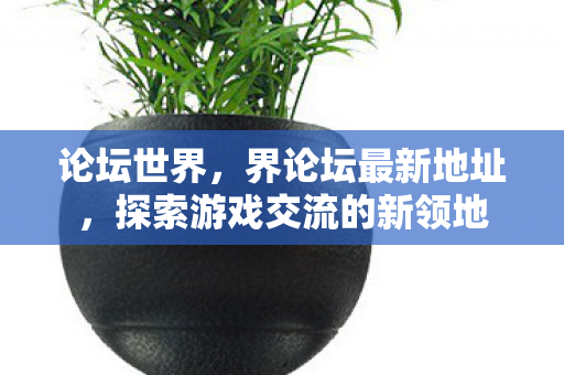 论坛世界，界论坛最新地址，探索游戏交流的新领地