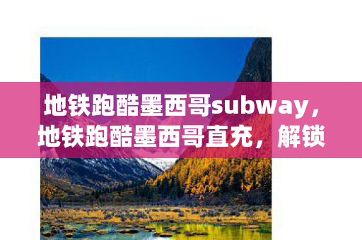 地铁跑酷墨西哥subway，地铁跑酷墨西哥直充，解锁无限可能的充值新方式
