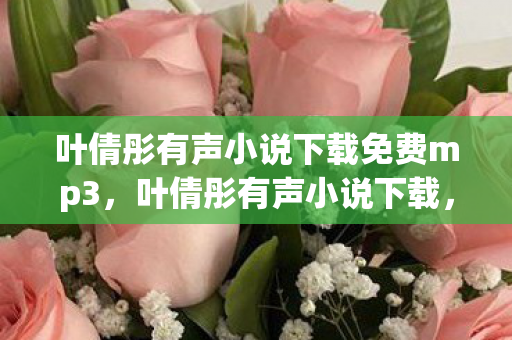 叶倩彤有声小说下载免费mp3，叶倩彤有声小说下载，探索正版资源，享受听觉盛宴