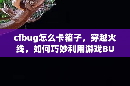cfbug怎么卡箱子，穿越火线，如何巧妙利用游戏BUG