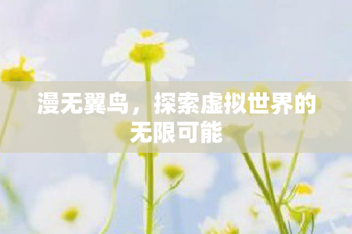 漫无翼鸟，探索虚拟世界的无限可能