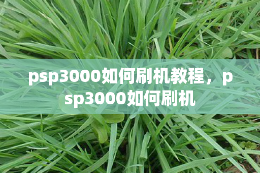 psp3000如何刷机教程，psp3000如何刷机