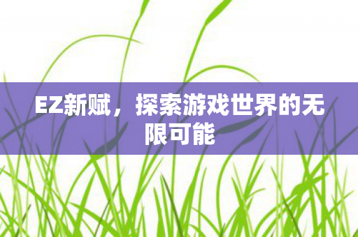 EZ新赋，探索游戏世界的无限可能