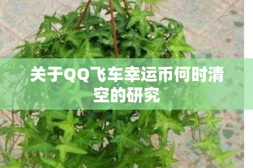 关于QQ飞车幸运币何时清空的研究