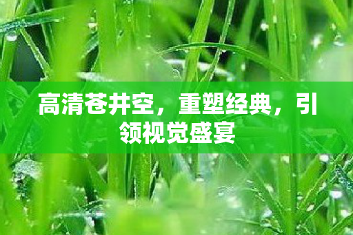 高清苍井空，重塑经典，引领视觉盛宴