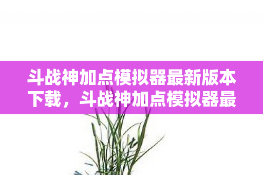 斗战神加点模拟器最新版本下载，斗战神加点模拟器最新，打造个性化角色，提升战斗效率