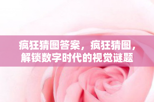 疯狂猜图答案，疯狂猜图，解锁数字时代的视觉谜题