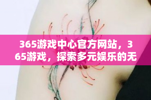 365游戏中心官方网站，365游戏，探索多元娱乐的无限可能