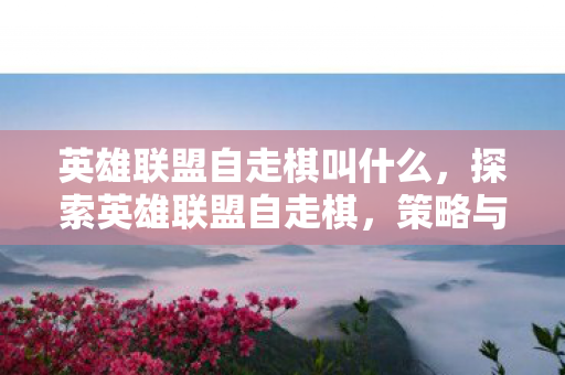 英雄联盟自走棋叫什么，探索英雄联盟自走棋，策略与智慧的碰撞