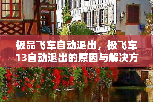 极品飞车自动退出，极飞车13自动退出的原因与解决方案