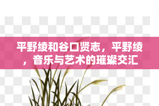 平野绫和谷口贤志，平野绫，音乐与艺术的璀璨交汇