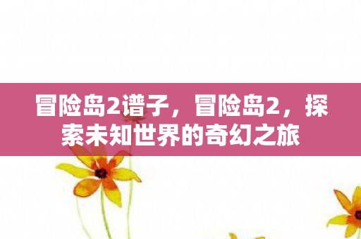 冒险岛2谱子，冒险岛2，探索未知世界的奇幻之旅