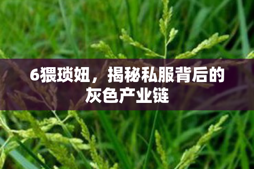 6猥琐妞，揭秘私服背后的灰色产业链