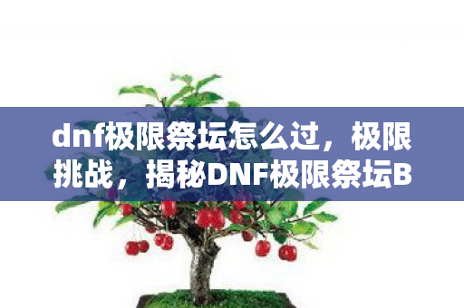 dnf极限祭坛怎么过，极限挑战，揭秘DNF极限祭坛BOSS的打法