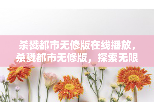 杀戮都市无修版在线播放，杀戮都市无修版，探索无限制的游戏世界