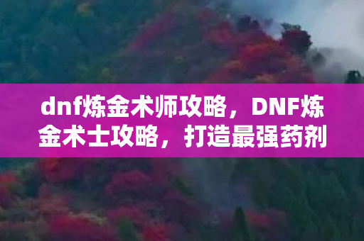 dnf炼金术师攻略，DNF炼金术士攻略，打造最强药剂师之路
