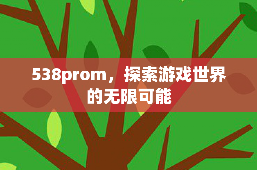 538prom，探索游戏世界的无限可能