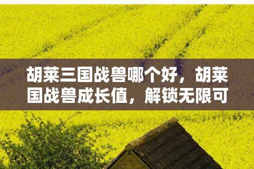 胡莱三国战兽哪个好，胡莱国战兽成长值，解锁无限可能的战斗伙伴