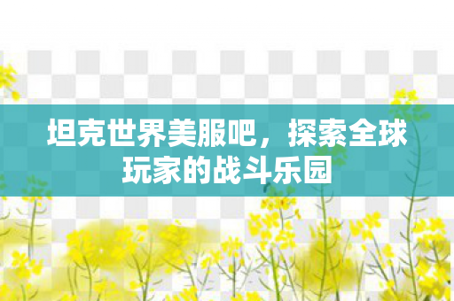 坦克世界美服吧,探索全球玩家的战斗乐园 坦克世界美服吧,探索全球玩家的战斗乐园
