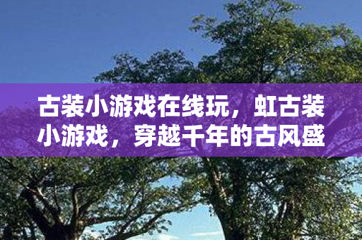 古装小游戏在线玩，虹古装小游戏，穿越千年的古风盛宴