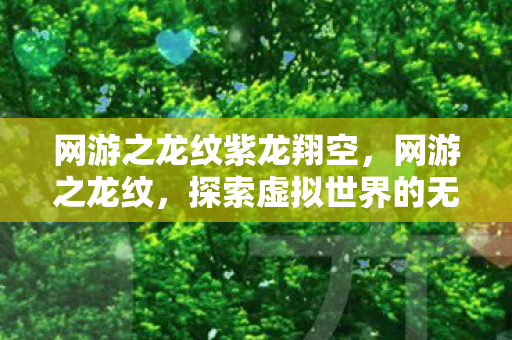 网游之龙纹紫龙翔空，网游之龙纹，探索虚拟世界的无限可能